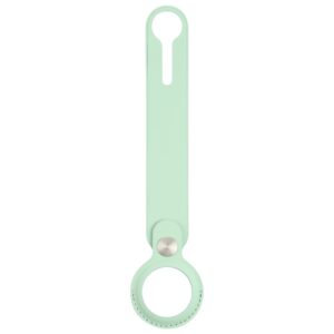 Anti-scratch Polyurethane Case Cover with Hang Loop for AirTag 2nd Gen / AirTag 1st Gen