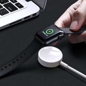 1m Magnetic Wireless Charger for Apple Watch Series Ultra & 10 / 9 / 8 / 7 / 6 / 5 / 4 / 3 / 2(White)