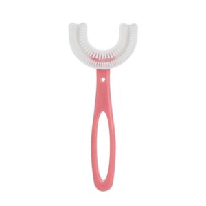 10 PCS U-shaped Children Baby Hand-held Soft Toothbrush Brushing Artifact for 6-12 Years Old, Style: Straight Handle, Straight Handle