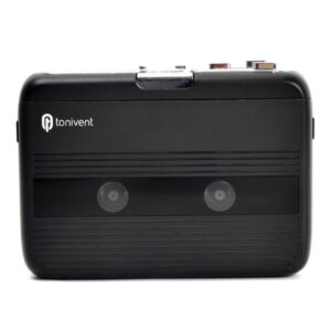 Tonivent TON007B Portable Bluetooth Tape Cassette Player, Support FM / Bluetooth Input and Output, TON007B White, TON007B, TON007T