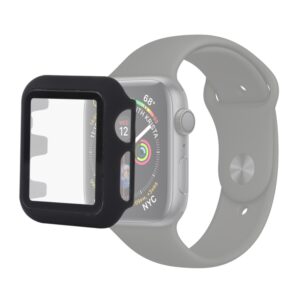 PC + Glass Protective Case For Apple Watch Series 6 / 5 / 4 / Watch SE 44mm, For Apple Watch Series 6 / 5 / 4 / Watch SE 44mm