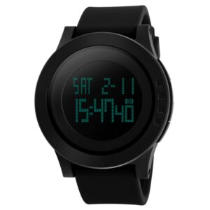 SKMEI 1142 Multifunctional Men Outdoor Sports Noctilucent Waterproof Silica Gel Digital Watch