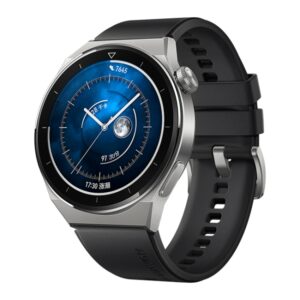 HUAWEI WATCH GT 3 Pro Titanium Smart Watch 46mm Genuine Leather Wristband, 1.43 inch AMOLED Screen, Support ECG / GPS / 14-days Battery Life, 46mm Rubber Wristband, 46mm Genuine Leather Wristband