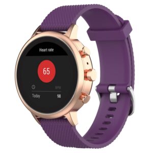 18mm Texture Silicone Wrist Strap Watch Band for Fossil Female Sport / Charter HR / Gen 4 Q Venture HR