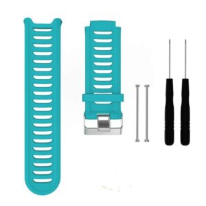 Solid Color Silicone Watch Band for Garmin Forerunner 910XT
