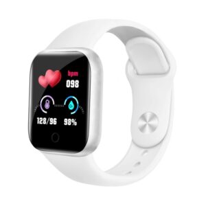 Y68 1.44 inch Smart Watch, Support Heart Rate Blood Pressure Blood Oxygen Monitoring, Y68 White, Y68 Silver Black, Y68 Black, Y68 Pink