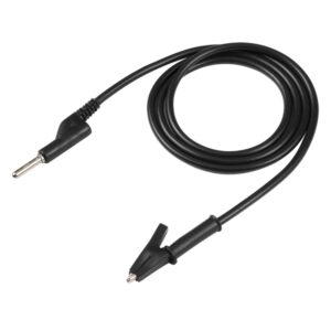 Thick Probe to Alligator Clip Test Lead Single Cable, Length: 1m