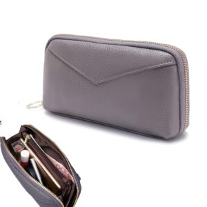 2-Folding Square Genuine Leather Handbag