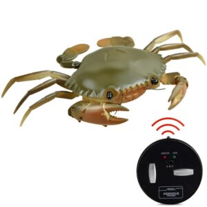 9995 Infrared Sensor Remote Control Simulated Crab Creative Children Electric Tricky Toy Model, Crab(Green), Crab(Yellow)