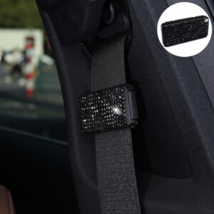 Car Seat Belts Crystal Clip Fixer Tightening Regulator, Crystal Black, Crystal Colour, Crystal Pink, Crystal Blue, Crystal Red, Crystal White