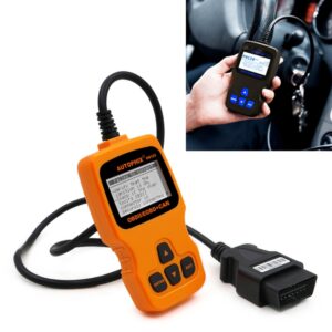 AUTOPHIX OM123 Car Portable OBD2 Scanner Car Diagnostic Tool OBD 2 Automotive Scanner EOBD Code Reader, OM123, OM123 (Orange)