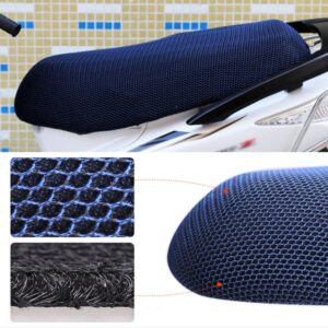 Waterproof Motorcycle Sun Protection Heat Insulation Seat Cover Prevent Bask In Seat Scooter Cushion Protect, Size: XL, Length: 78-85cm; Width: 40-53cm, Size: XL (Blue), Size: XL (Black Red), Size: XL (Black Blue), Size: XL (Black)