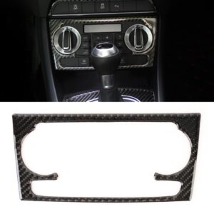 Carbon Fibre Car Air Conditioning Switch Panel Decorative Sticker for Audi Q3 2013-2018