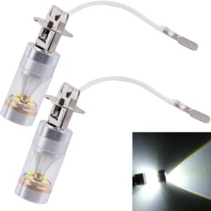 2 PCS H3 30W 350 LM 6000K White Light 6 LED Car Fog Light Bulb, DC 12V