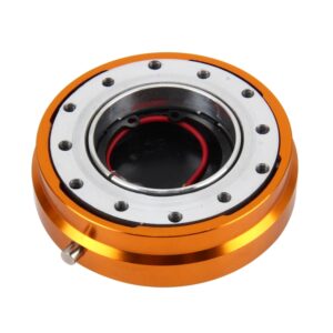 Universal Billet Aluminum Thin Version Auto Steering Wheel Quick Release Kit with Security Lock for Modified and Racing Car