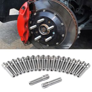 20 PCS 5.8cm Universal Car Modification Extended Wheels Stud Conversion M14x1.5 to M12x1.5 Screw Adapter LN032 LN033 LN044