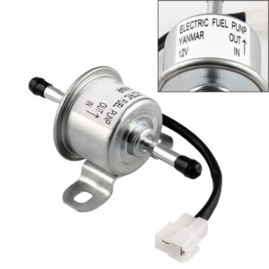 DC12V Car 90L/H In-Line Injection Fuel Pump External Electric Fuel Pump Flow 129612-52100 for Yanmar 4TNV88 Hitachi Mini Excavator