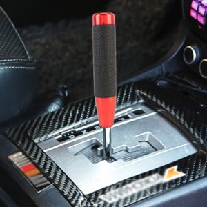 Metal Leather Long Column Car Shift Knob, Size: 18x3.3cm, Size: 18x3.3cm (Red), Size: 18x3.3cm (Silver), Size: 18x3.3cm (Black), Size: 18x3.3cm (Blue)