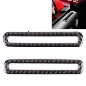 2 PCS Car Door Outlet Decorative Sticker Air Vent Moulding Trim Decorative Strip for Ford Mustang 2015-2020