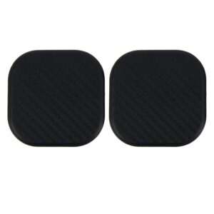 2 PCS Car Vehicle Carbon Fiber Texture Water Cup Pad Mat for Phone / GPS/ MP4/ MP3, Size: 6.5*6.5*0.3cm