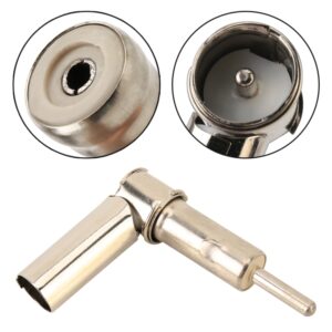 1 Set Car Vehicles Radio Stereo Aerial Antenna Mast Male and Female Adapter Connector Plug