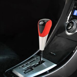 Universal High Carbon Fiber Texture Leather Hole Pattern Car Gear Shift Knob Modified Shifter Lever Knob, CMS3610A, CMS3610B, CMS3610C, CMS3610D