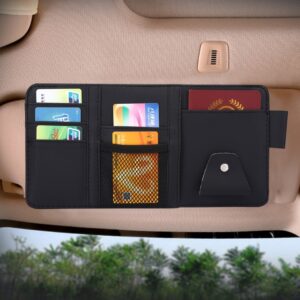 Universal Car Sun Visor Board Paper Tissue Box CD Storage Case Holder Card Bag Organizer, without Zipper  (Black), without Zipper (Yellow)
