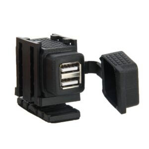 Waterproof Motorcycle SAE To USB Cable Adapter 3.1A Dual Port Power Socket Adapter, for Smart Phones, Tablets, GPS
