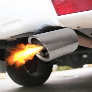 Car Styling Stainless Steel Exhaust Tail Muffler Tip Pipe for VW Volkswagen 1.2T Swept Volume, 1.2T