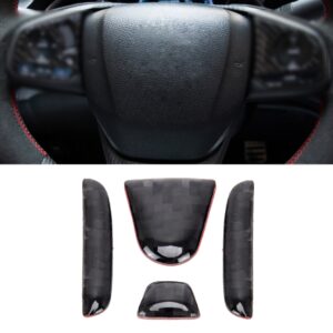 4 in 1 Steering Wheel H Logo Trim Decal Sticker for Honda Civic 10th Gen 2016-2019