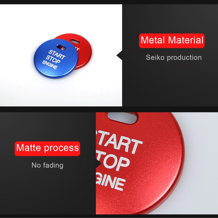 3D Aluminum Alloy Engine Start Stop Push Button Cover Trim Decorative Sticker for Mazda, for Mazda - Image 4