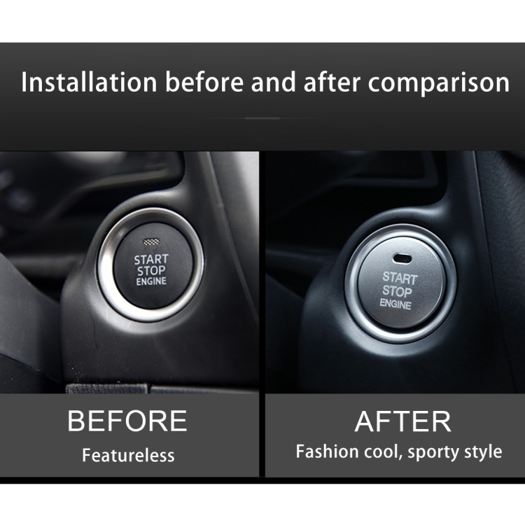 3D Aluminum Alloy Engine Start Stop Push Button Cover Trim Decorative Sticker for Mazda, for Mazda - Image 7