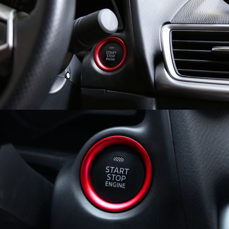 Car Engine Start Key Push Button Ring Trim Aluminum Alloy Sticker Decoration for Mazda, For Mazda - Image 9