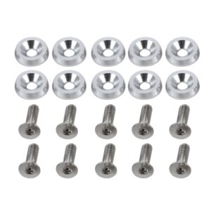 10 PCS Car Modified Screw Gaskets Bodywork Stainless Steel Gasket Bolts, Diameter: 19mm