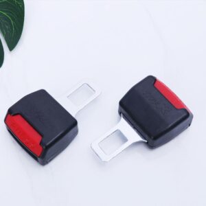 2 PCS RS-01 Universal Car Seat Belt Extension Buckle, Black