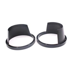 2 PCS 6.5 inch Car Auto Loudspeaker Plastic Waterproof Cover with Protective Cushion Pad, Inner Diameter: 14.5cm