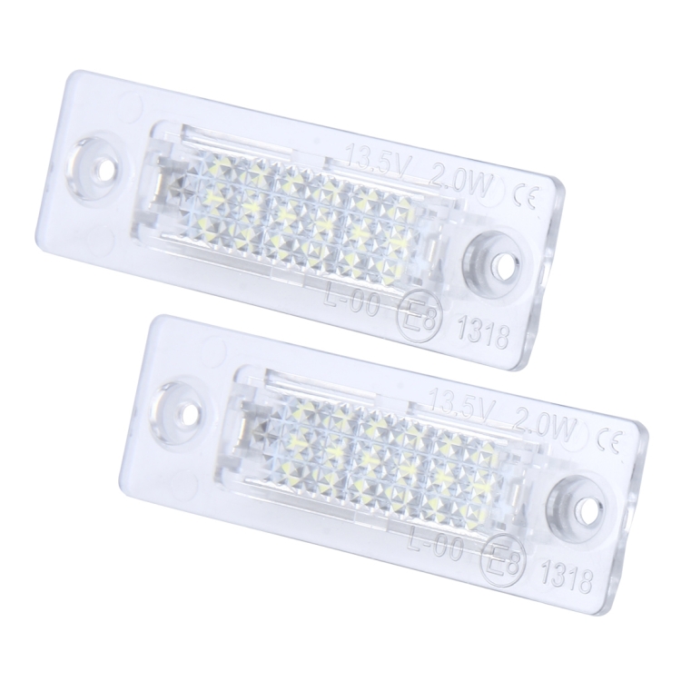 2 PCS License Plate Light with 24 SMD-3528 Lamps for Volkswagen - Image 2