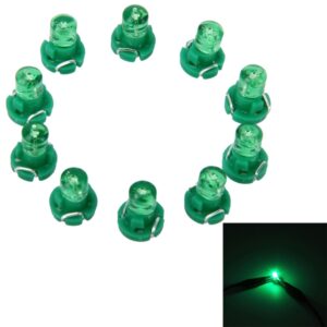 10 PCS 2W T3 Wedge Instrument Panel LED Light Dashboard Gauge Cluster Indicator Lamp Bulb, 2W T3, T3