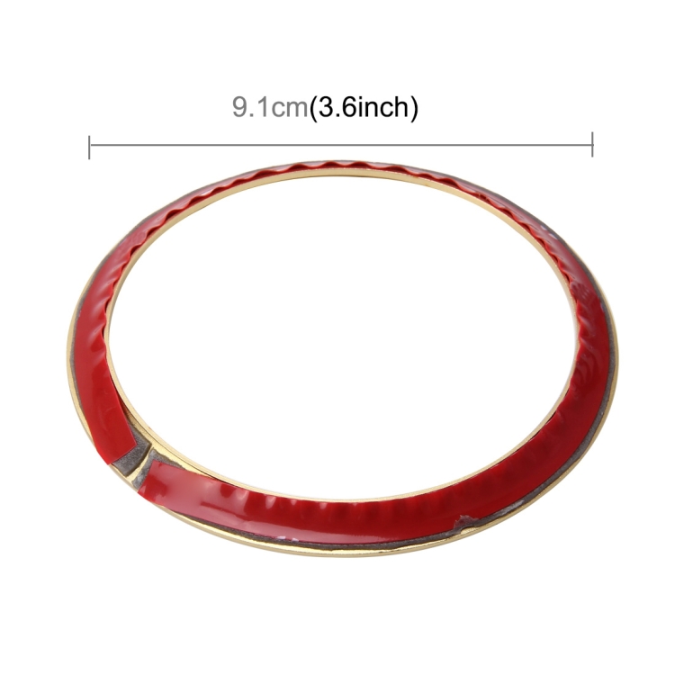 2 PCS Car Logo Decorative Circle Steering Wheel Decoration Ring Sticker Logo Car Styling Modification Car Front Logo Ring Decoration Rear Cover Trim Hood Emblem Rings for BMW 5 Series, For BMW 5 Series - Image 3