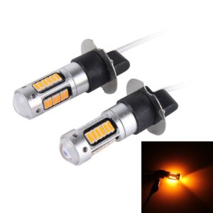 2 PCS H3 10W 30 SMD-4014 LEDs Car Fog Light, DC 12V, H3 (Orange Light), H3 (Red Light), H3 (White Light), H3 (Blue Light), H3 (Pink Light), H3 (Ice Blue Light)