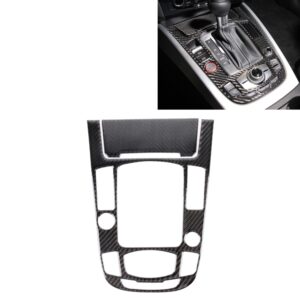 2 PCS Car Carbon Fiber Gear Panel Decorative Sticker for Audi A4L / A5 / Q5 2009-2016