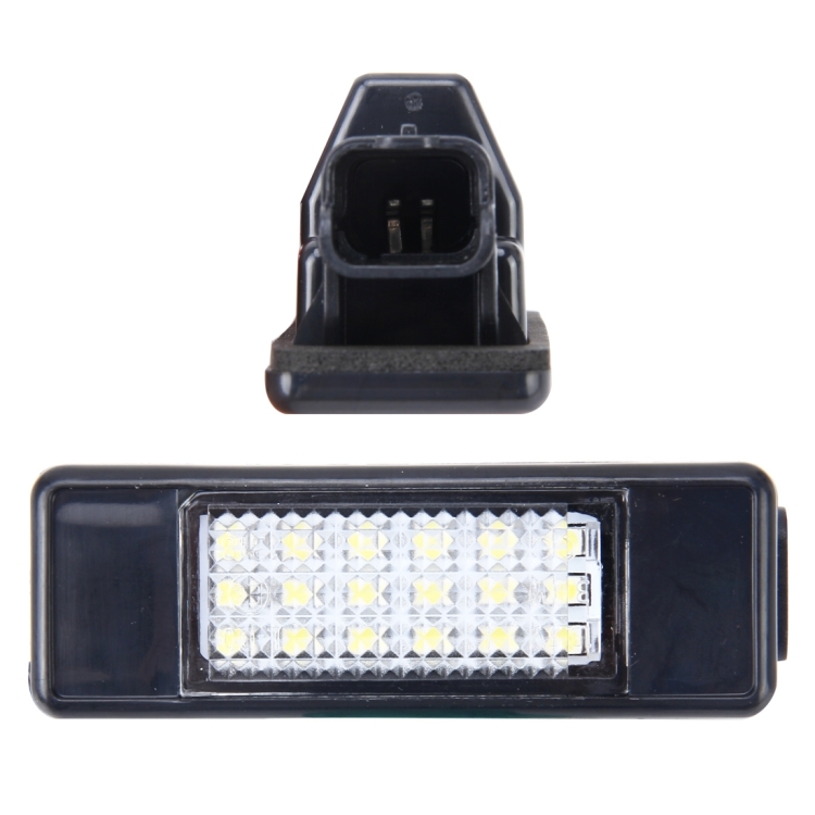 2 PCS License Plate Light with 24 SMD-3528 Lamps for Peugeot Citroen (White Light) - Image 4
