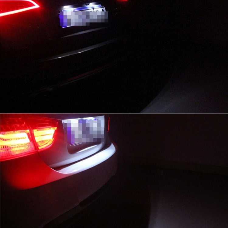 2 PCS License Plate Light with 24 SMD-3528 Lamps for Peugeot Citroen (White Light) - Image 5