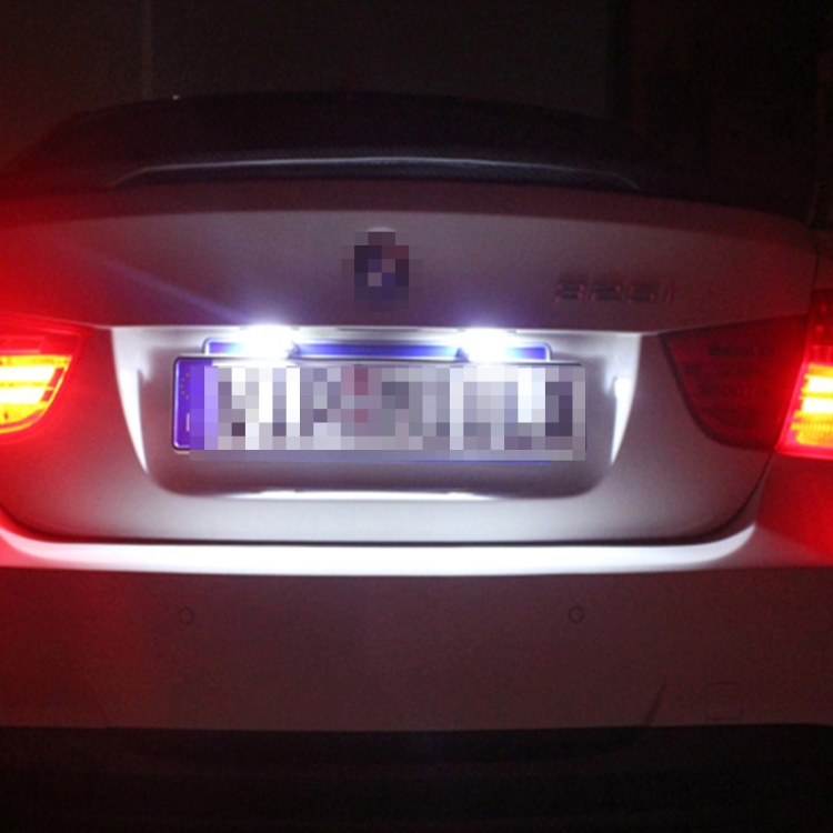2 PCS License Plate Light with 24 SMD-3528 Lamps for Peugeot Citroen (White Light) - Image 6