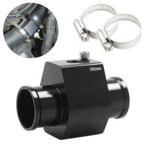Car Water Temperature Meter Temperature Gauge Joint Pipe Radiator Sensor Adaptor Clamps for Honda, Size: 34mm, 36mm (Black), 38mm (Black), 40mm (Black), 28mm (Black), 30mm (Black), 32mm (Black), 34mm (Black)