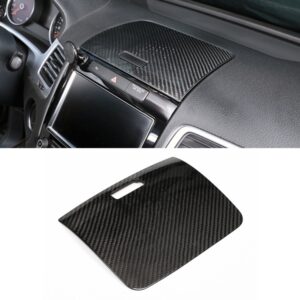 Car Carbon Fiber Instrument Panel Storage Panel Frame Decorative Sticker for Volkswagen Touareg 2011-2018