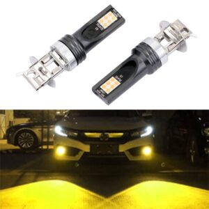 2 PCS H3 DC12V-24V / 12W / 3000K / 800LM 12LEDs SMD-3030 Car LED Fog Light, H3