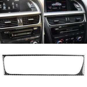 Car Carbon Fiber Air Conditioning Air Outlet Frame Decorative Sticker for Audi A4 B8 2009-2016 / A5 2008-2017 / Q5 2009-2017​, Left Drive