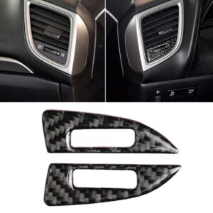 Car Carbon Fiber Air Conditioning Air Outlet Adjustment Frame Decorative Sticker for Mazda Axela 2014 / 2017-2018