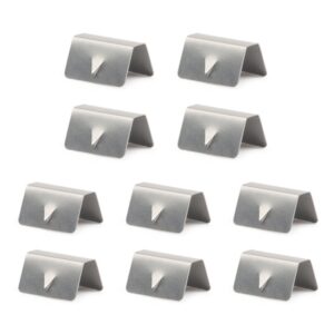 10 PCS Car Windshield Clip Wind / Rain Deflector Channel Metal Buckle for Heko G3